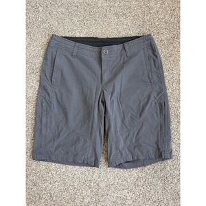 Kuhl Spire Hiking Shorts Cotton Blend Stretch Zipper Pockets Womens Gray Size 6